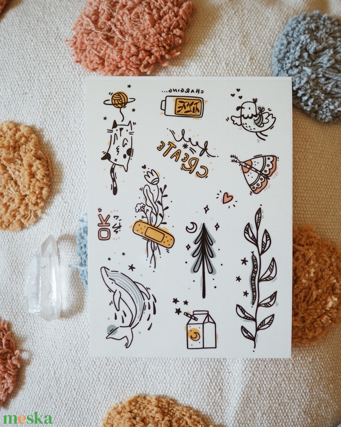 Ideiglenes tetkó // HEALING - FEKETE + SZÍN (A6 méretű ív) - művészet - grafika & illusztráció - digitális - Meska.hu Ideiglenes tetkó // HEALING - FEKETE + SZÍN (A6 méretű ív) - művészet - grafika & illusztráció - digitális - Meska.hu