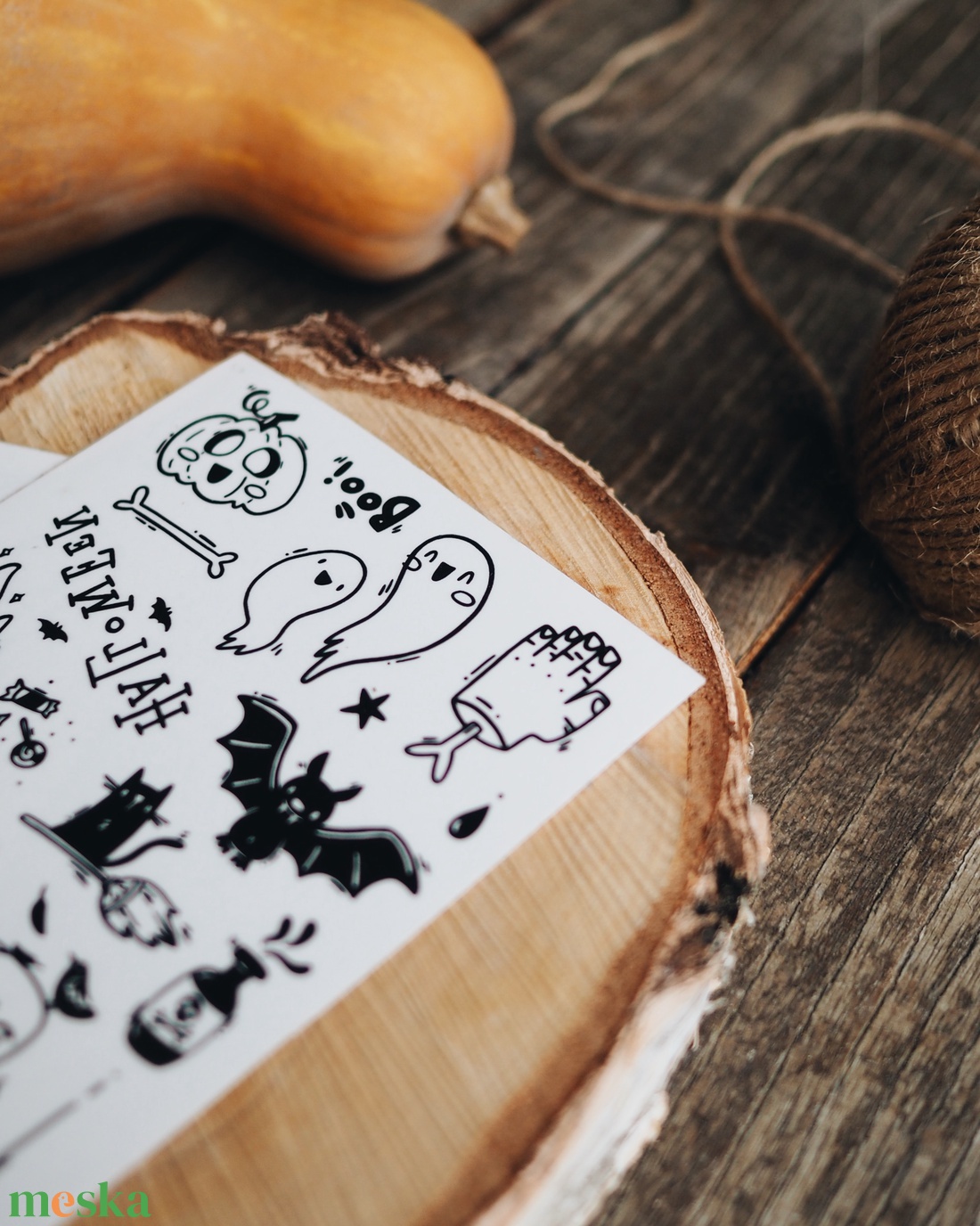 Ideiglenes tetkó // HALLOWEEN (A6 méretű ív) - otthon & életmód - papír, írószer - ideiglenes tetoválás - Meska.hu