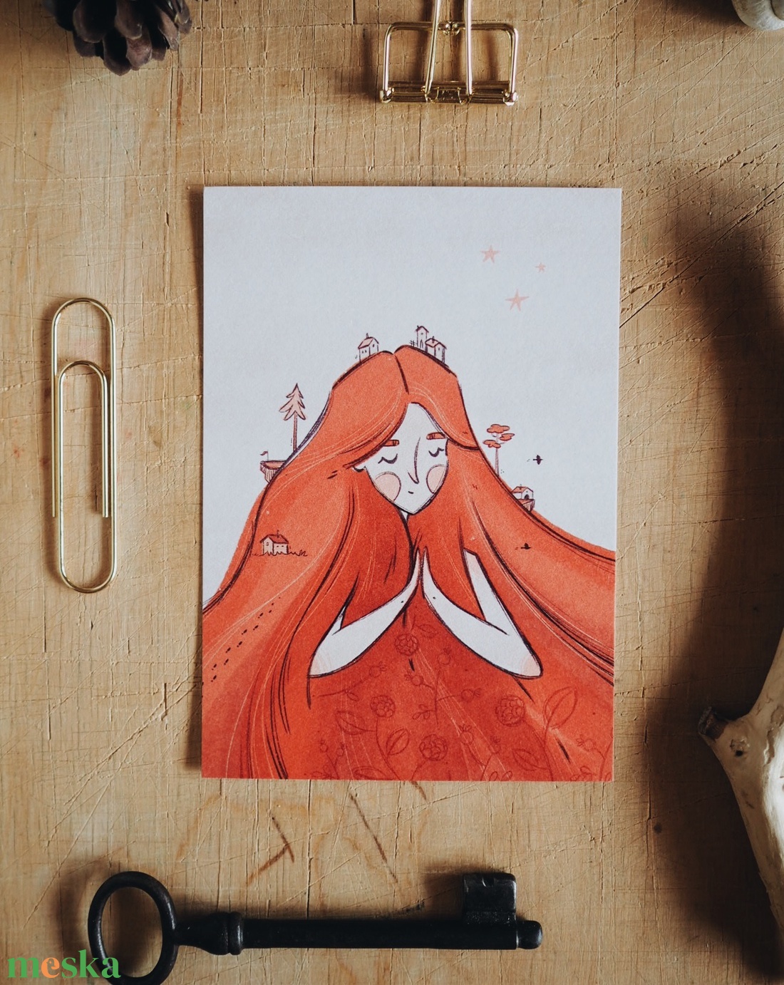 Otthon vagyok A6 print - művészet - grafika & illusztráció - digitális - Meska.hu