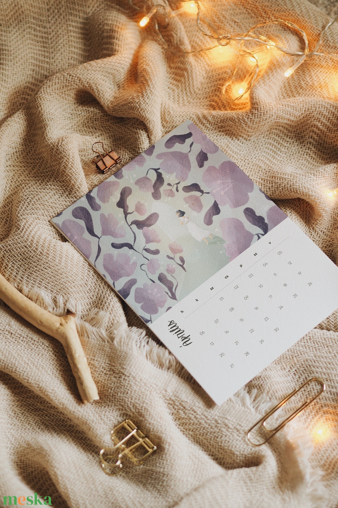 ILLUSZTRÁCIÓS NAPTÁR 2026 - otthon & életmód - papír, írószer - naptár & tervező - Meska.hu