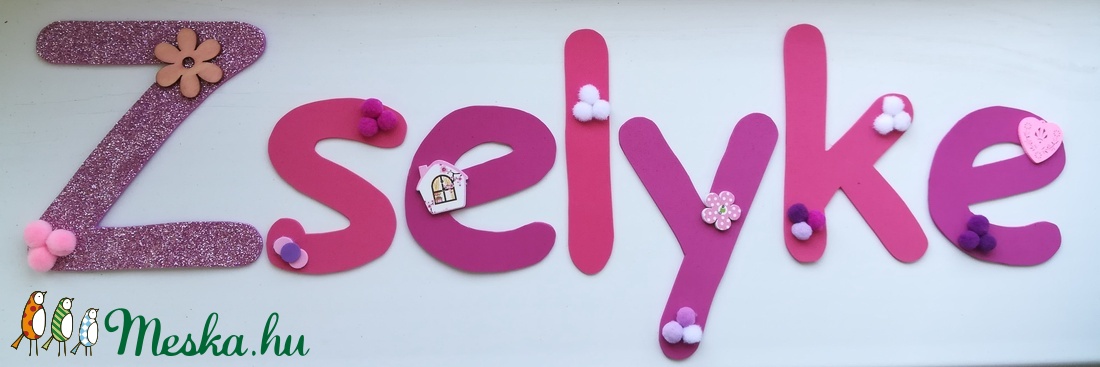 Dekorgumi név (Zselyke) - otthon & életmód - dekoráció - Meska.hu