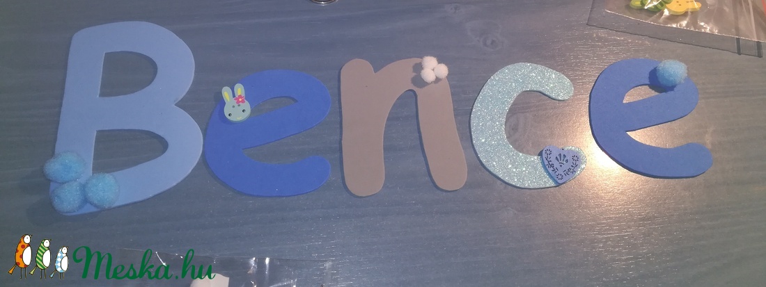 Dekorgumi név (Bence) - otthon & életmód - dekoráció - Meska.hu