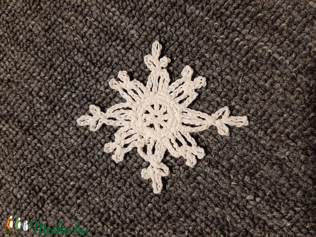 Horgolt hópehely 2. - otthon & életmód - dekoráció - dísztárgy - Meska.hu