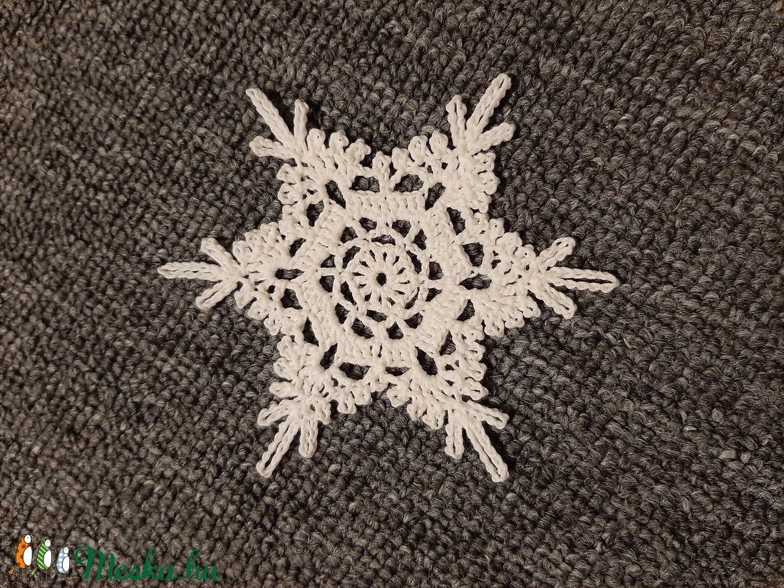 Horgolt hópehely 5. - otthon & életmód - dekoráció - dísztárgy - Meska.hu