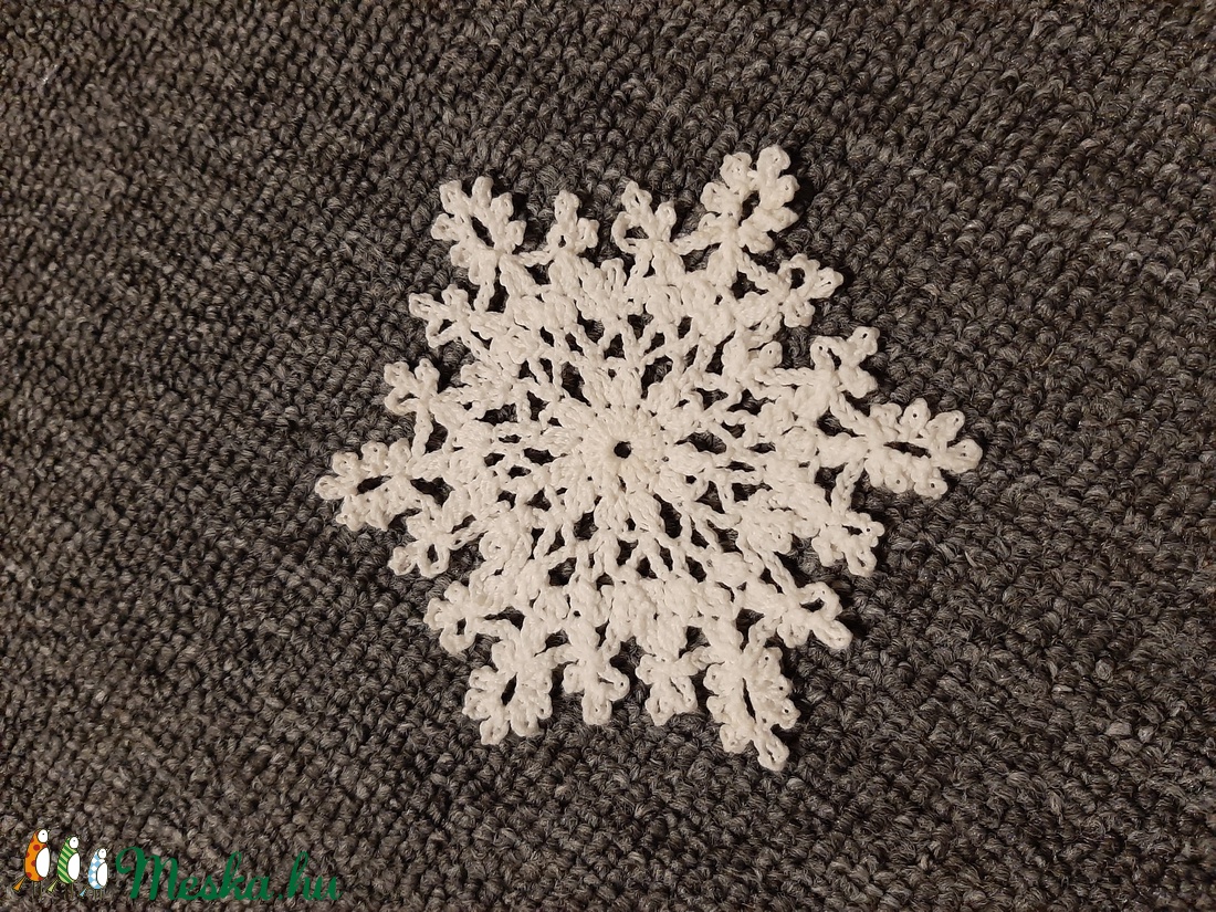 Horgolt hópehely 6. - otthon & életmód - dekoráció - dísztárgy - Meska.hu