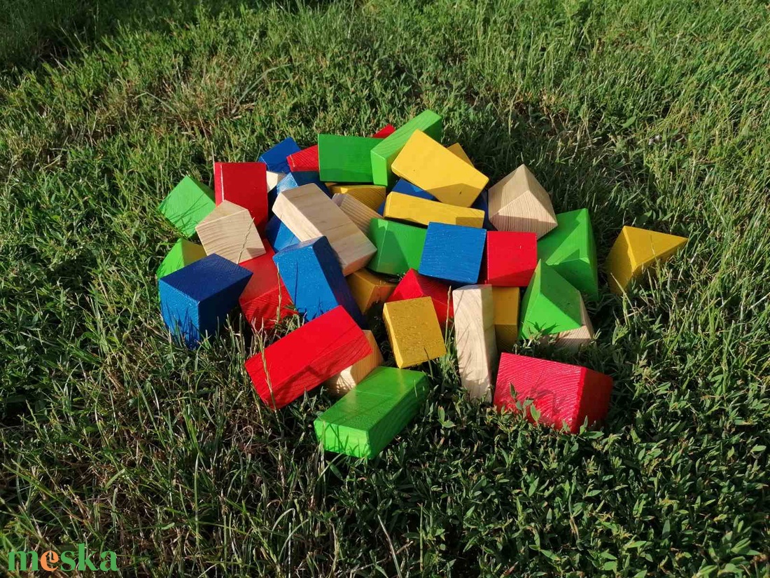 Színes óriás építőkocka - játék & sport - építőjáték - Meska.hu