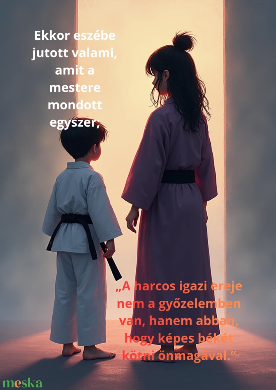 Karate mese fiúknak - Bátorságot és kitartást tanító digitális mesekönyv - művészet - grafika & illusztráció - digitális - Meska.hu