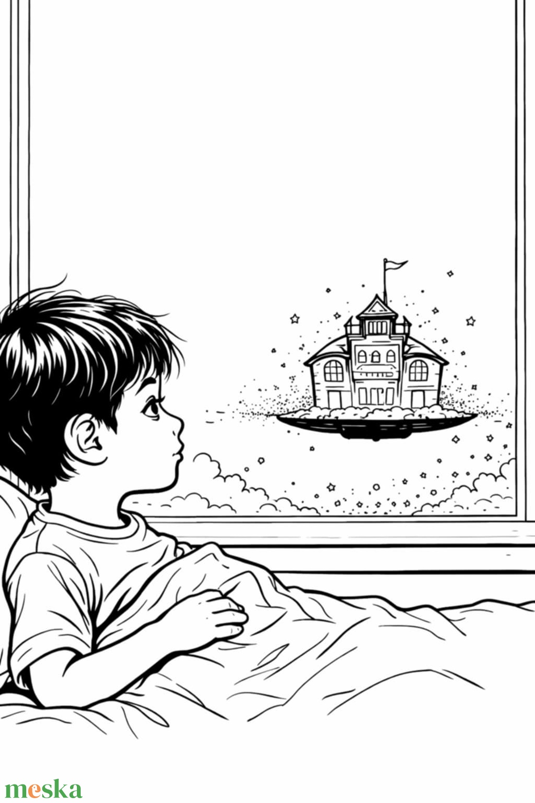 Tomi bátorságpróbája - fiús karate színező - Tomi története / digitális színezőcsomag - művészet - grafika & illusztráció - digitális - Meska.hu