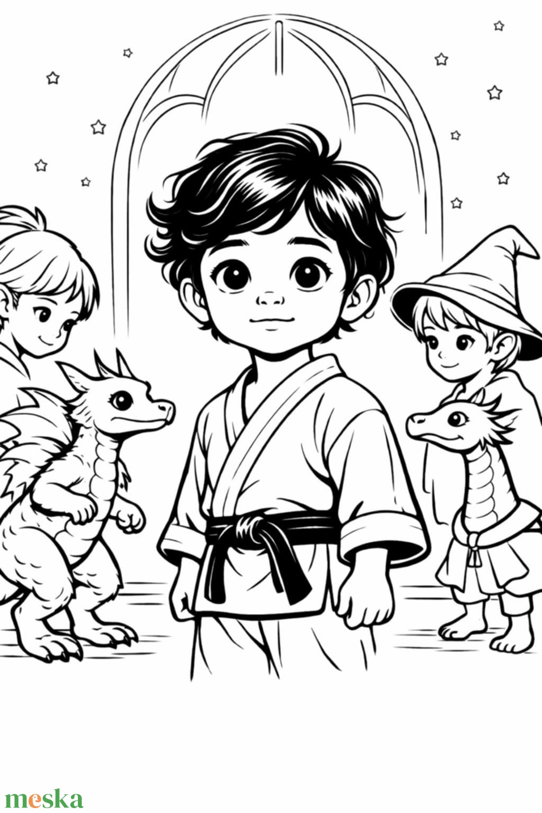 Tomi és a Bátorság Akadémiája - mesekönyv + színező (digitális) - művészet - grafika & illusztráció - digitális - Meska.hu