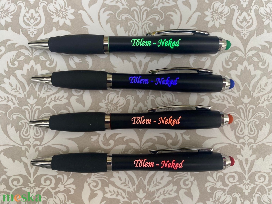 Toll led világítással, világító toll, érintő toll, ünnepek, karácsony, led toll - otthon & életmód - papír, írószer - ceruza & toll - Meska.hu