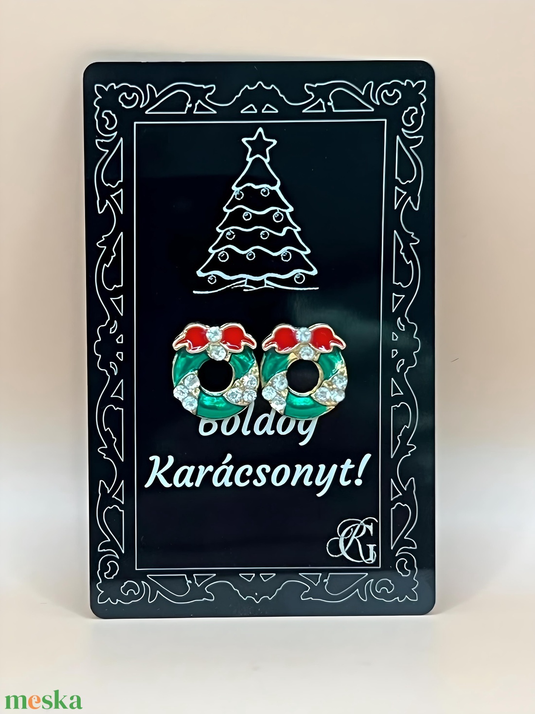 Karácsonyi fülbevaló koszorú - ékszer - fülbevaló - fülékszer - Meska.hu Karácsonyi fülbevaló koszorú - ékszer - fülbevaló - fülékszer - Meska.hu
