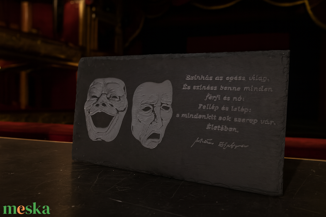 William Shakespeare színházi emléktábla 40 x 20 cm - - Meska.hu William Shakespeare színházi emléktábla 40 x 20 cm - - Meska.hu