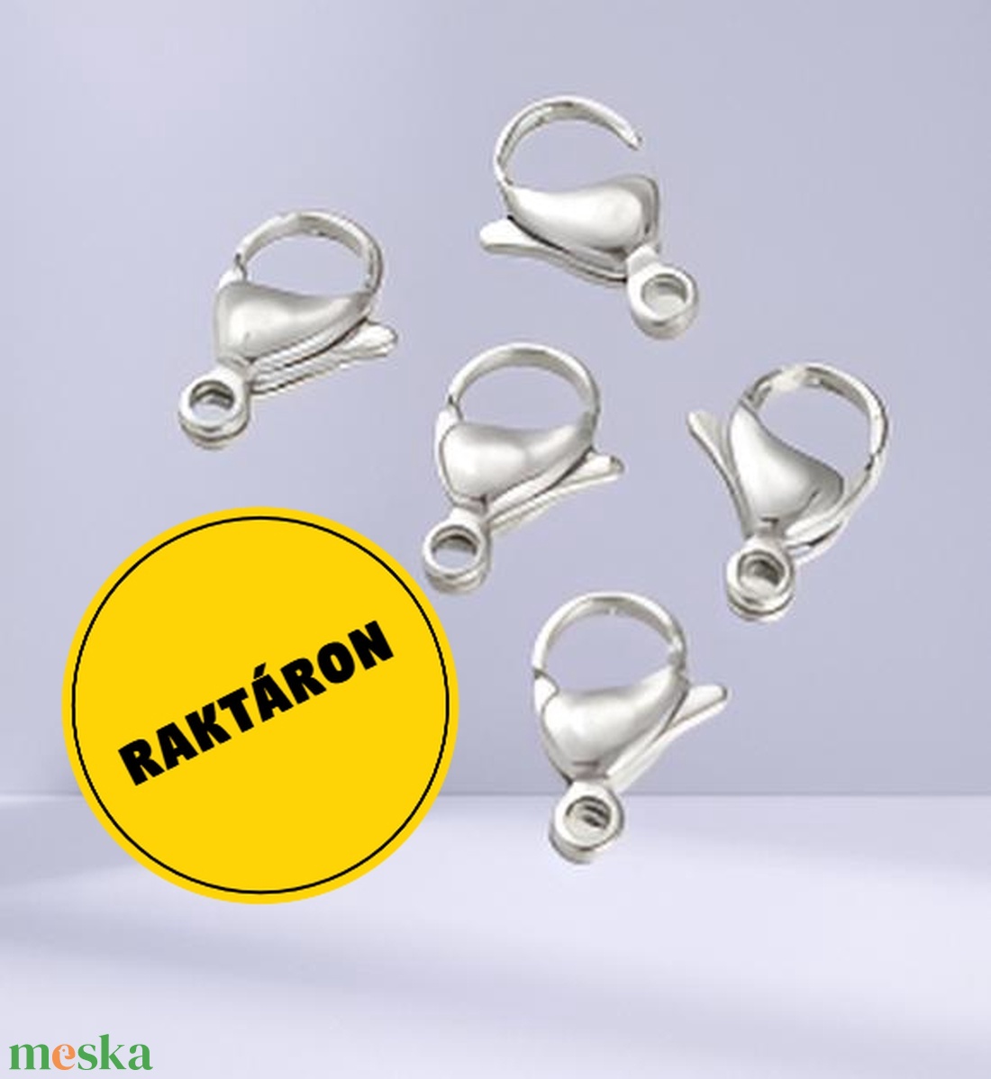 Delfin kapocs 15db/csomag - kellékek & szerszámok - ékszerkellék - medáltartó, medálkapocs - Meska.hu