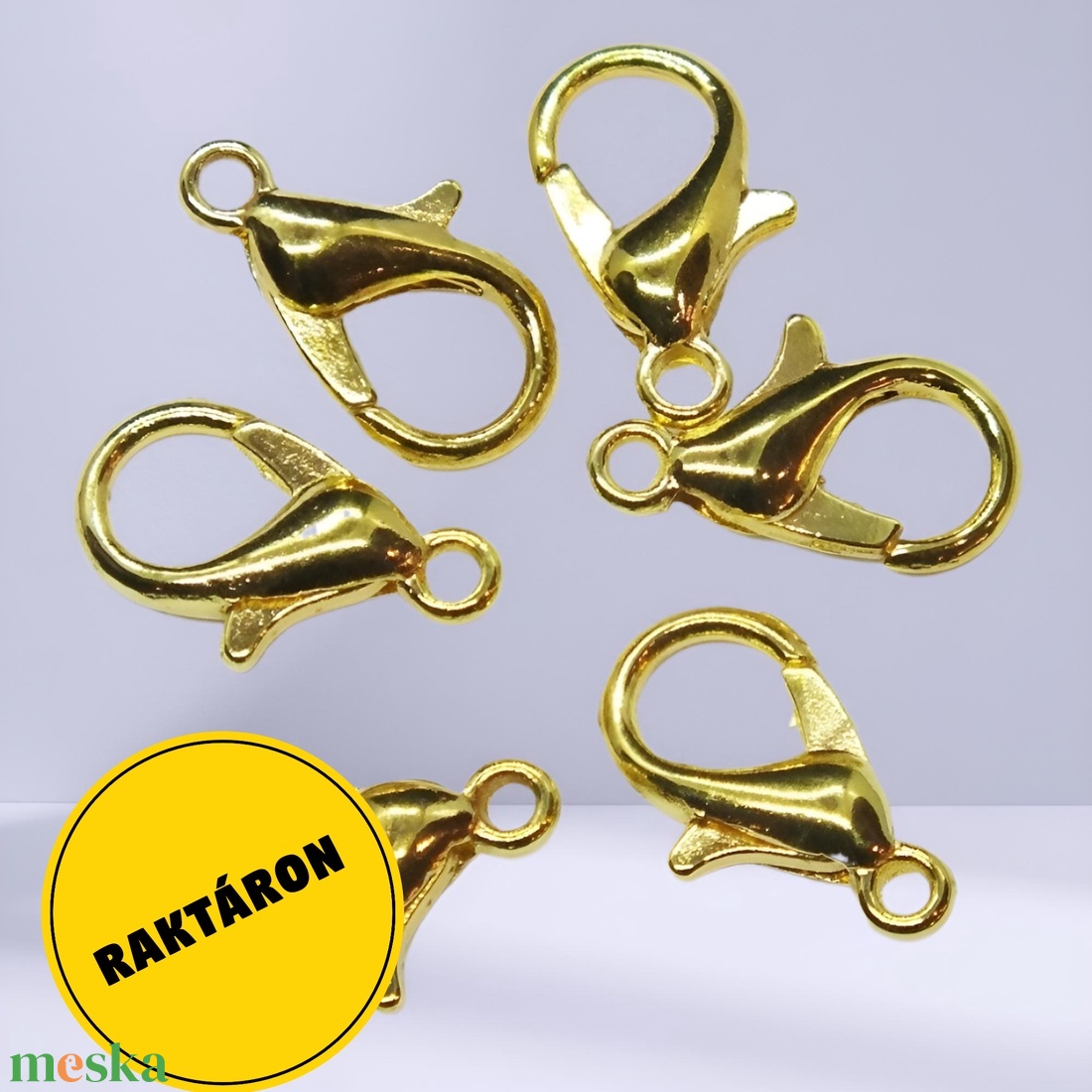 Delfin kapocs 15db/csomag - kellékek & szerszámok - ékszerkellék - medáltartó, medálkapocs - Meska.hu