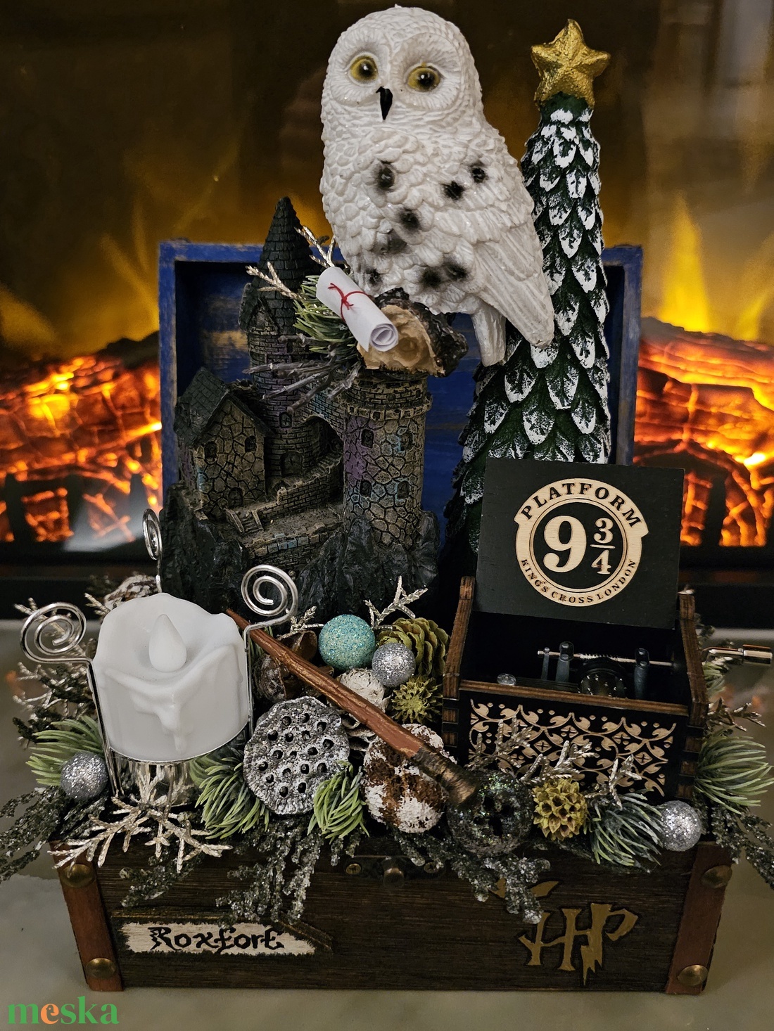 Harry Potter Artdecor karácsonyi jelenet - karácsony - karácsonyi lakásdekoráció - ünnepi asztaldekoráció - Meska.hu Harry Potter Artdecor karácsonyi jelenet - karácsony - karácsonyi lakásdekoráció - ünnepi asztaldekoráció - Meska.hu