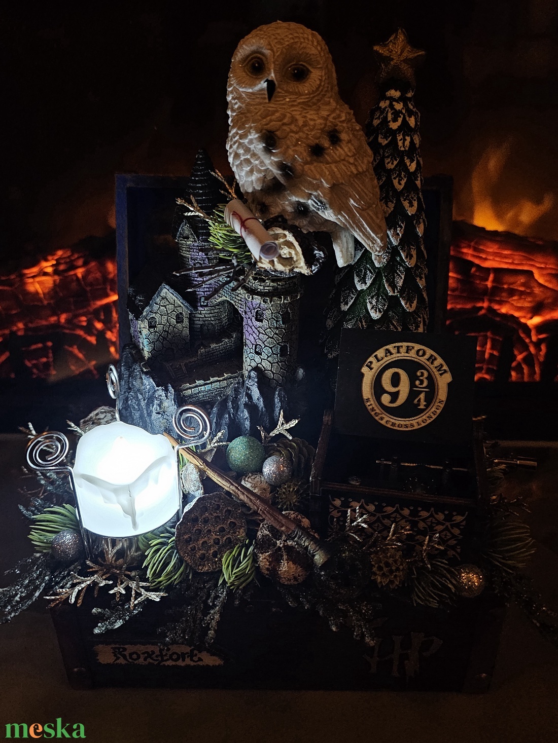 Harry Potter Artdecor karácsonyi jelenet - karácsony - karácsonyi lakásdekoráció - ünnepi asztaldekoráció - Meska.hu Harry Potter Artdecor karácsonyi jelenet - karácsony - karácsonyi lakásdekoráció - ünnepi asztaldekoráció - Meska.hu