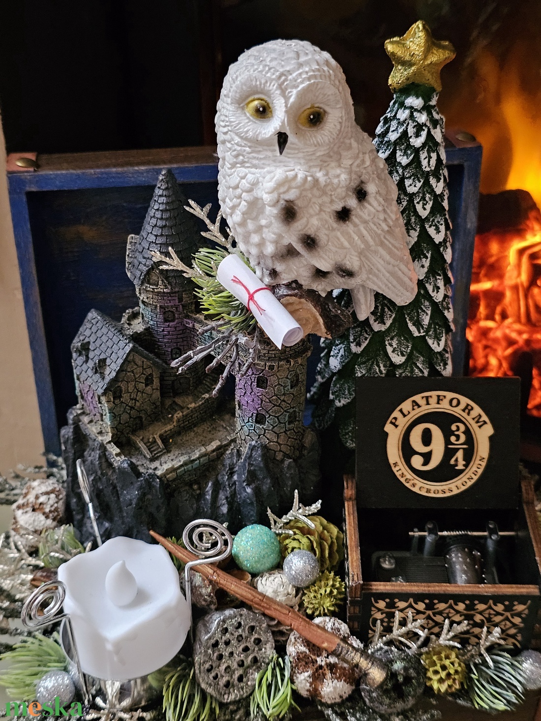 Harry Potter Artdecor karácsonyi jelenet - karácsony - karácsonyi lakásdekoráció - ünnepi asztaldekoráció - Meska.hu Harry Potter Artdecor karácsonyi jelenet - karácsony - karácsonyi lakásdekoráció - ünnepi asztaldekoráció - Meska.hu