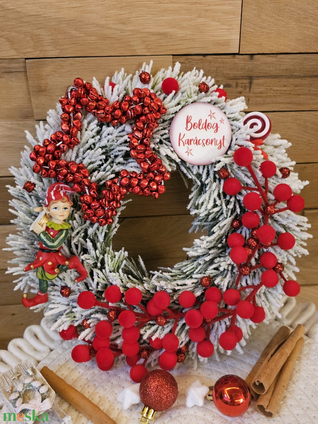 Manós karácsonyi kopogtató - karácsony - adventi díszek - adventi ajtódísz - Meska.hu Manós karácsonyi kopogtató - karácsony - adventi díszek - adventi ajtódísz - Meska.hu