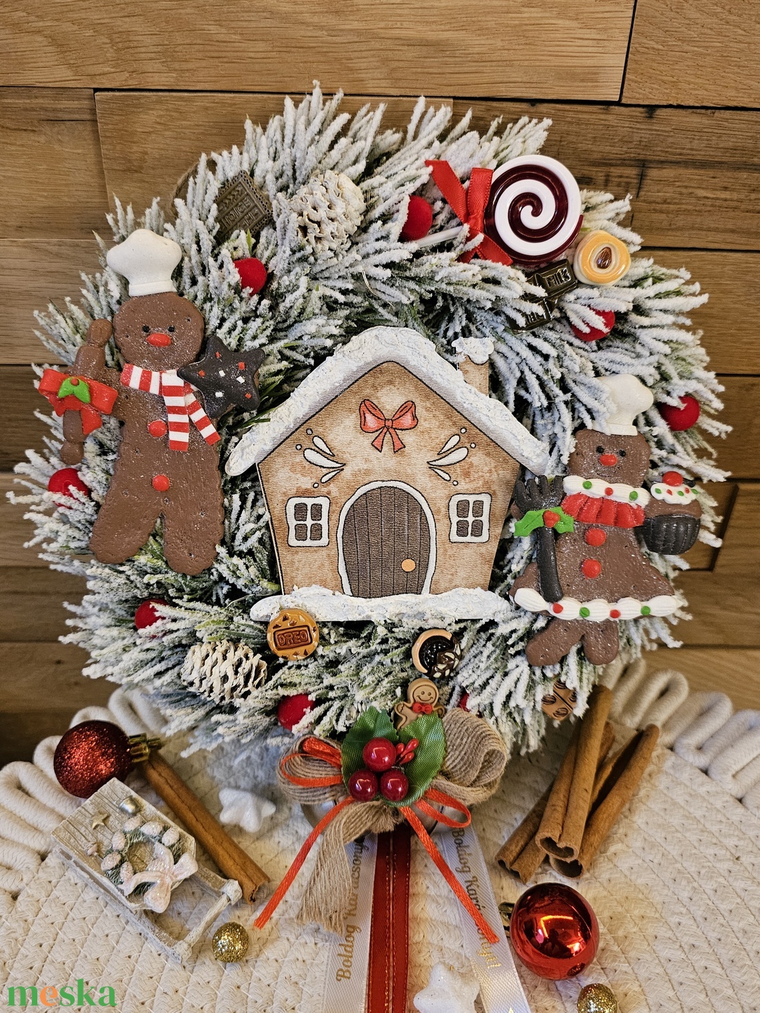 Mézeskalács jelenetes ajtó kopogtató világítással - karácsony - adventi díszek - adventi ajtódísz - Meska.hu Mézeskalács jelenetes ajtó kopogtató világítással - karácsony - adventi díszek - adventi ajtódísz - Meska.hu