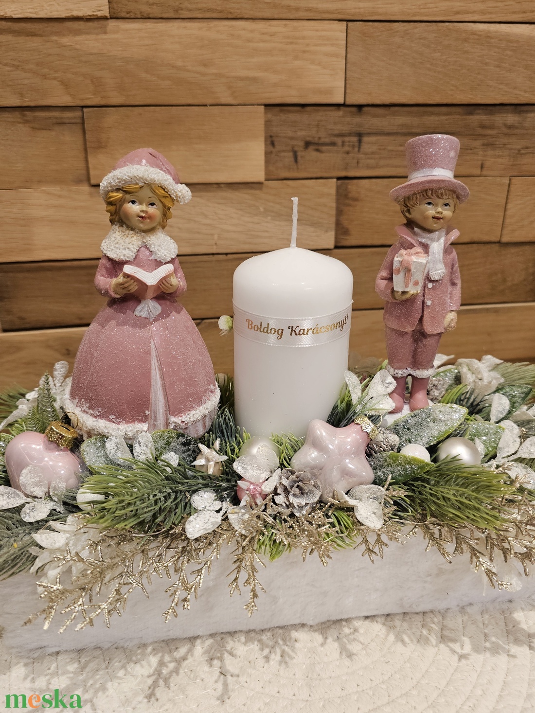 Rosegold téli jelenetes adventi asztali dekoráció - karácsony - adventi díszek - adventi asztaldísz - Meska.hu Rosegold téli jelenetes adventi asztali dekoráció - karácsony - adventi díszek - adventi asztaldísz - Meska.hu