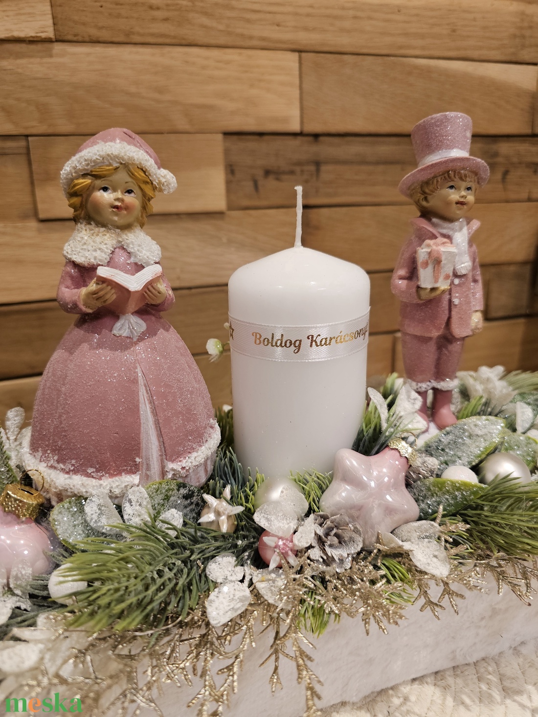 Rosegold téli jelenetes adventi asztali dekoráció - karácsony - adventi díszek - adventi asztaldísz - Meska.hu Rosegold téli jelenetes adventi asztali dekoráció - karácsony - adventi díszek - adventi asztaldísz - Meska.hu