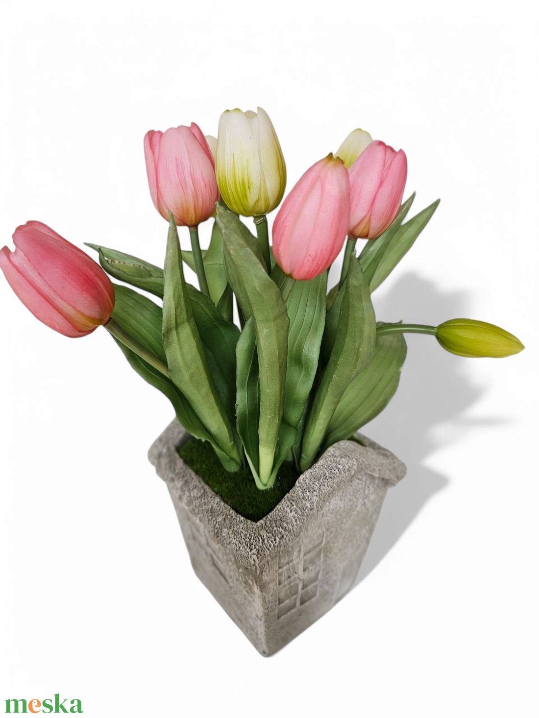 Tulipánok házikós kőkaspóban - otthon & életmód - dekoráció - asztal és polc dekoráció - asztaldísz - Meska.hu Tulipánok házikós kőkaspóban - otthon & életmód - dekoráció - asztal és polc dekoráció - asztaldísz - Meska.hu