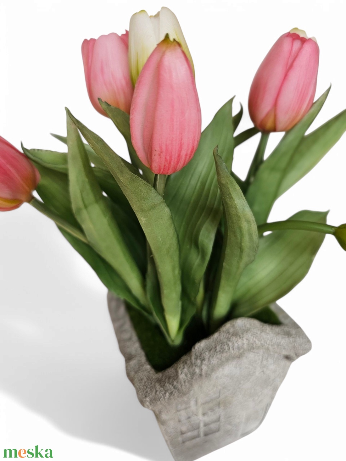 Tulipánok házikós kőkaspóban - otthon & életmód - dekoráció - asztal és polc dekoráció - asztaldísz - Meska.hu Tulipánok házikós kőkaspóban - otthon & életmód - dekoráció - asztal és polc dekoráció - asztaldísz - Meska.hu