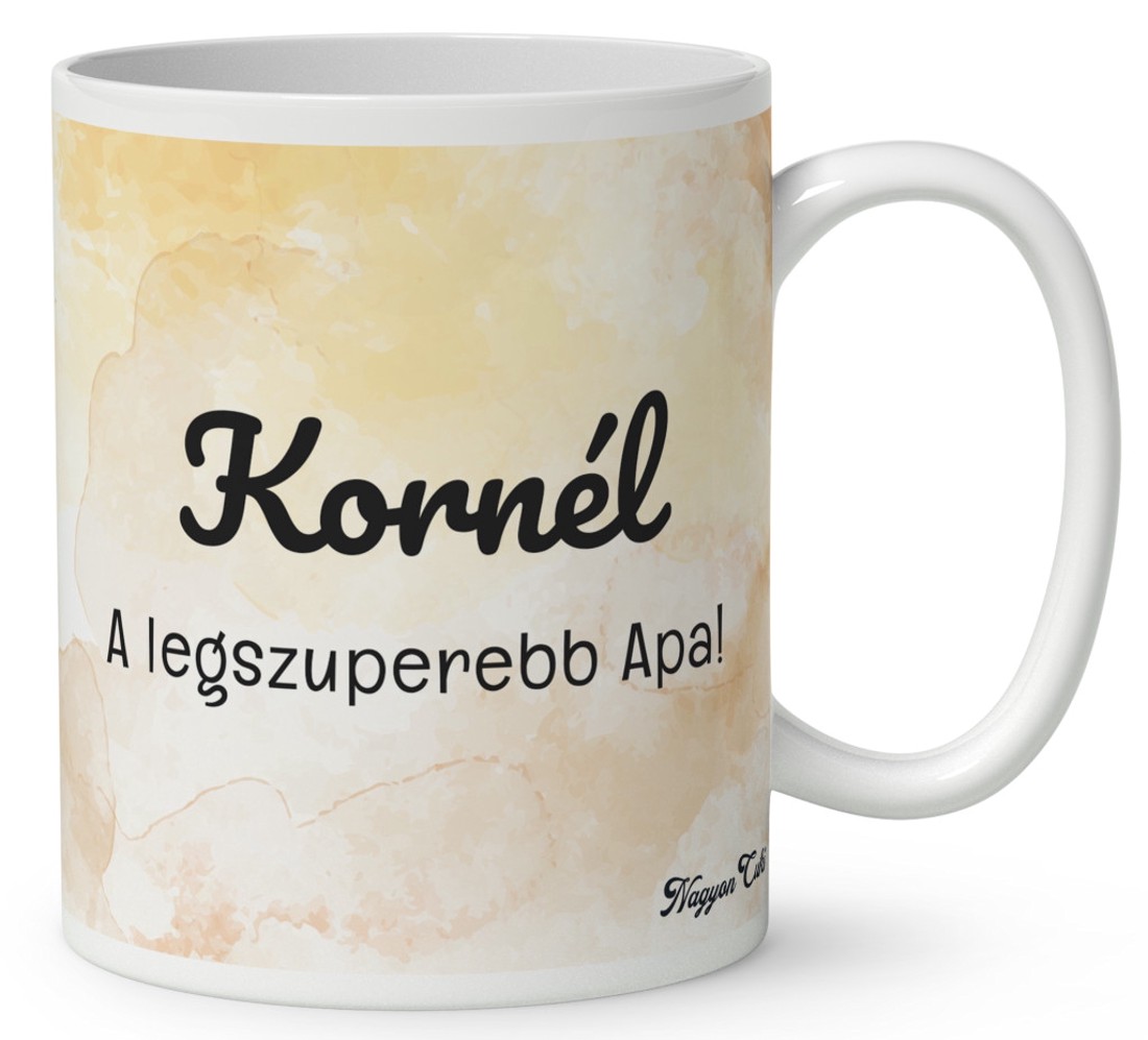 Névvel kérhető - Kosaras Cuki lajhár Apa és a gyerek mintás bögre - otthon & életmód - konyhafelszerelés, tálalás - tálalás - bögre & csésze - Meska.hu