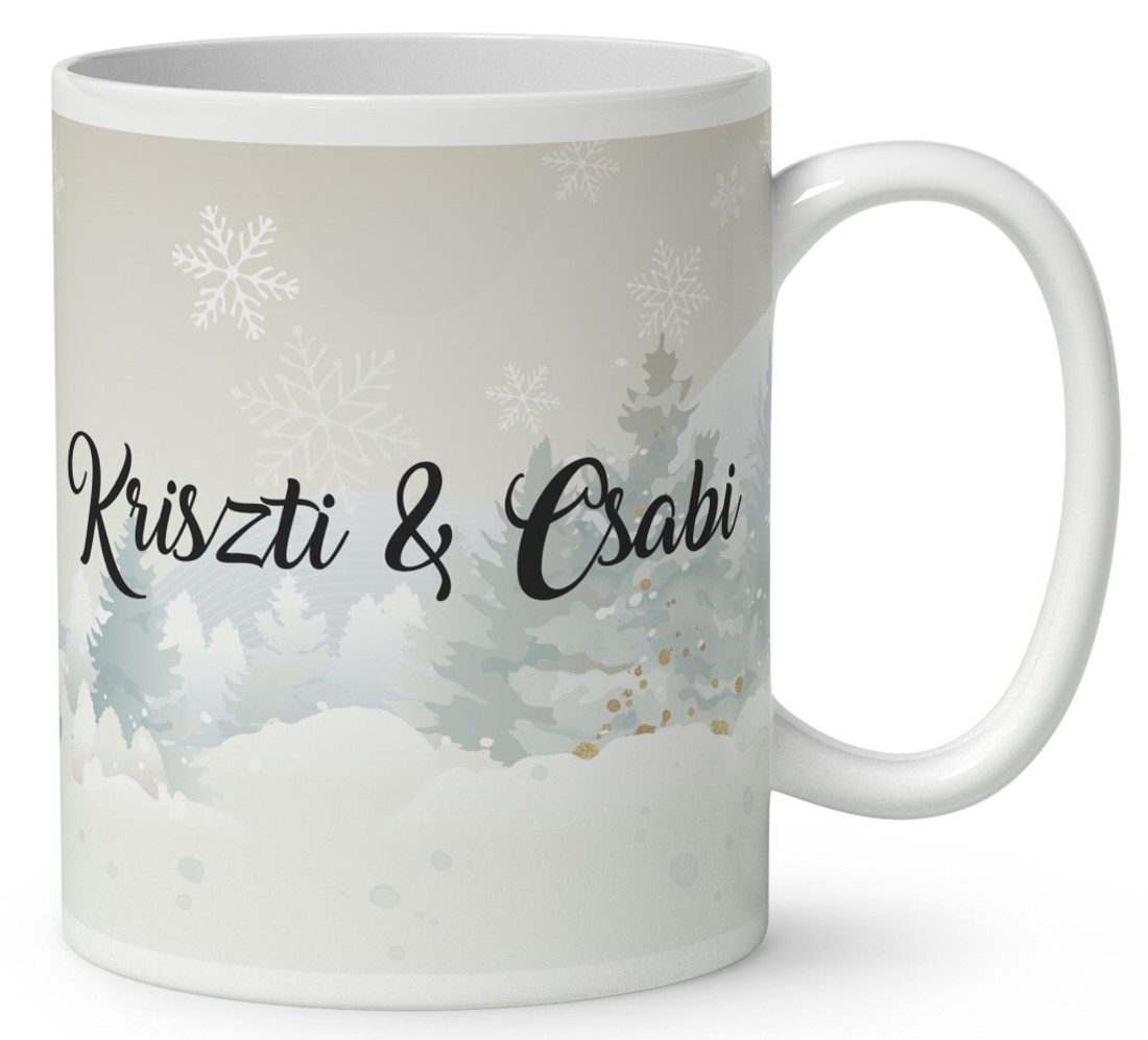 Névvel kérhető - Éneklő karácsonyi manók mintás bögre - otthon & életmód - konyhafelszerelés, tálalás - tálalás - bögre & csésze - Meska.hu