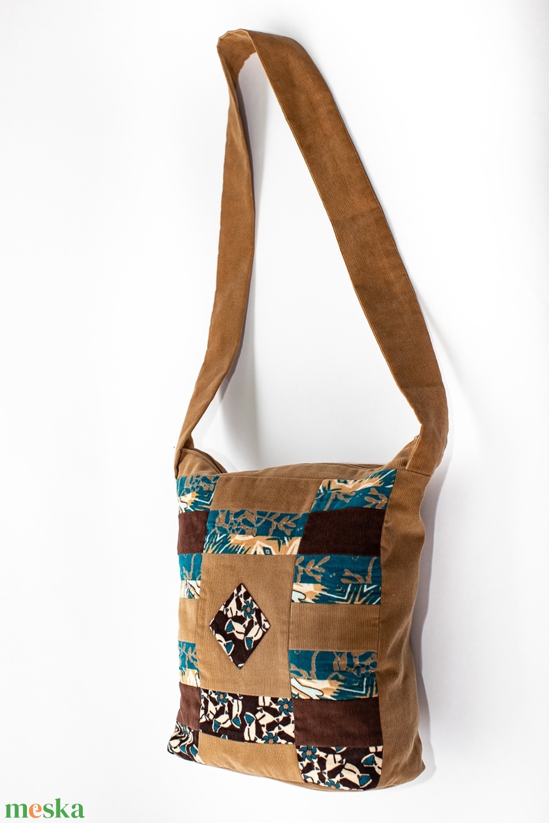 Türkiz - homok táska - táska & tok - kézitáska & válltáska - válltáska - Meska.hu