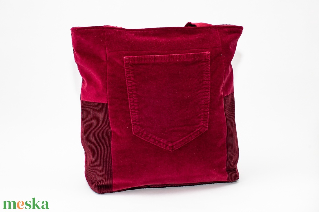 Bordó patchwork táska - táska & tok - kézitáska & válltáska - válltáska - Meska.hu