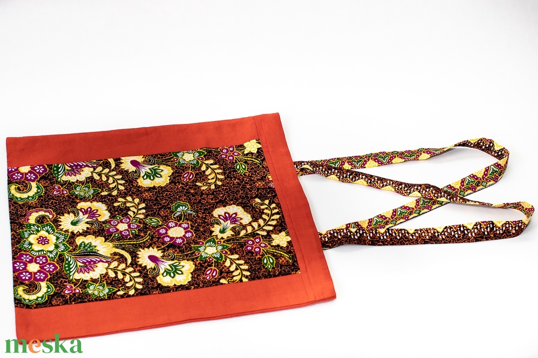 Narancs -afrikai vászontáska - táska & tok - bevásárlás & shopper táska - shopper, textiltáska, szatyor - Meska.hu