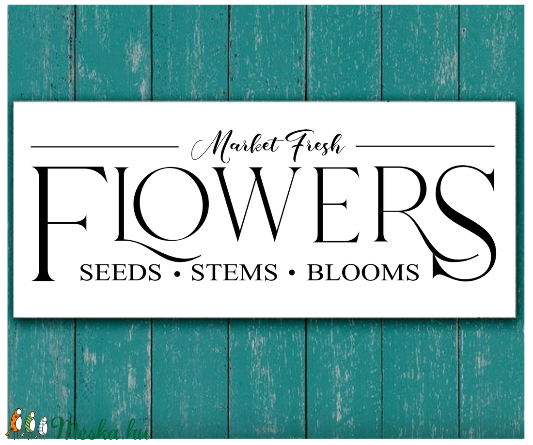127 Market fresh flowers 40x20 cm - - Meska.hu 127 Market fresh flowers 40x20 cm - - Meska.hu