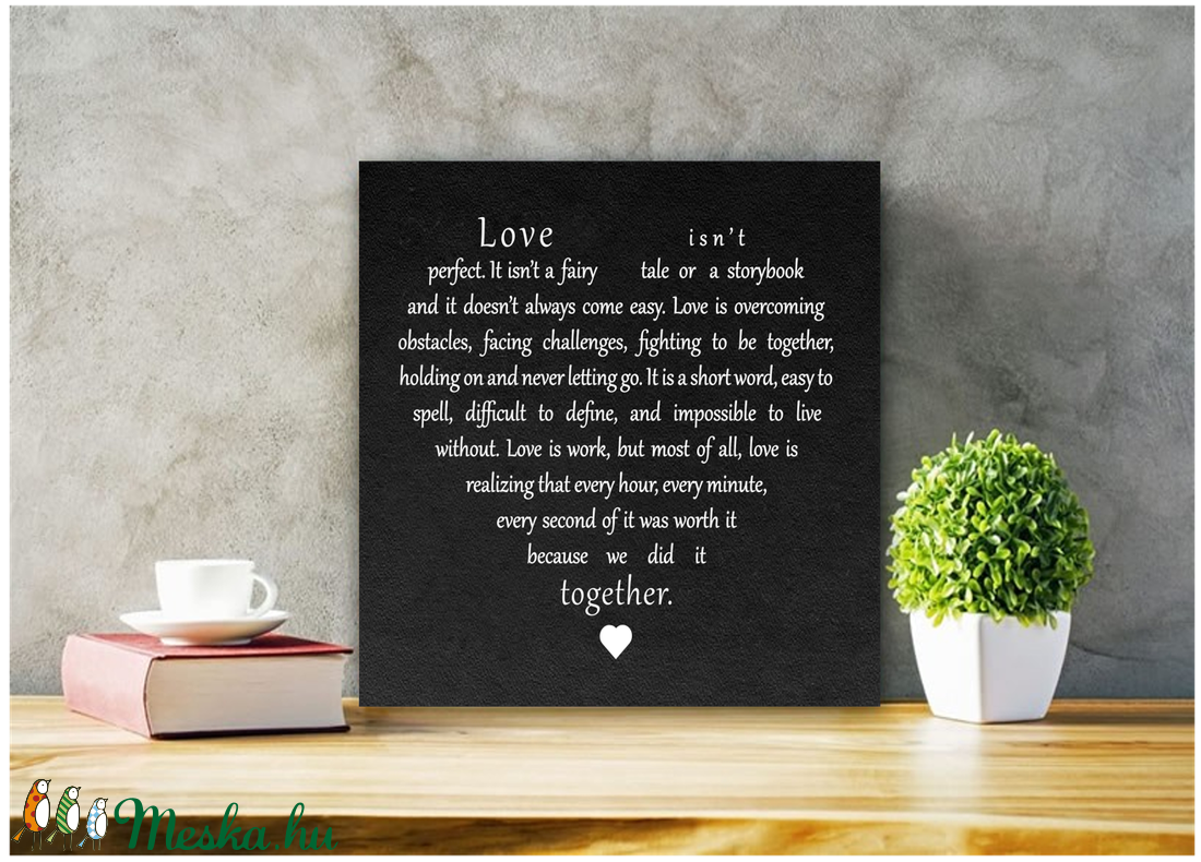 Love isn't perfect 30x30 cm fekete vagy fehér fa tábla - otthon & lakás - dekoráció - táblakép - Meska.hu Love isn't perfect 30x30 cm fekete vagy fehér fa tábla - otthon & lakás - dekoráció - táblakép - Meska.hu