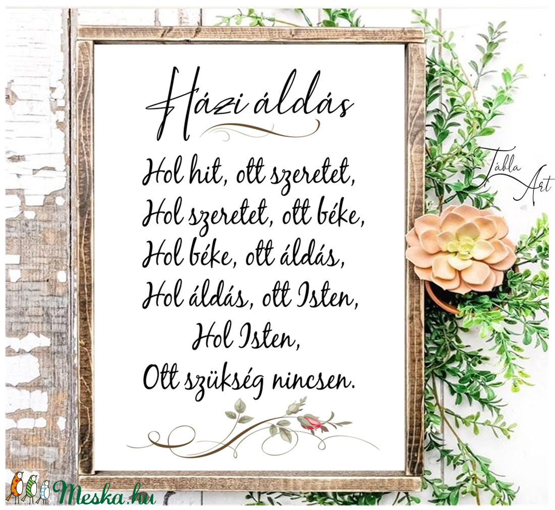 Házi áldás kálás vagy rózsás 40x30 cm fa tábla - otthon & életmód - vallás - házi áldás - Meska.hu Házi áldás kálás vagy rózsás 40x30 cm fa tábla - otthon & életmód - vallás - házi áldás - Meska.hu