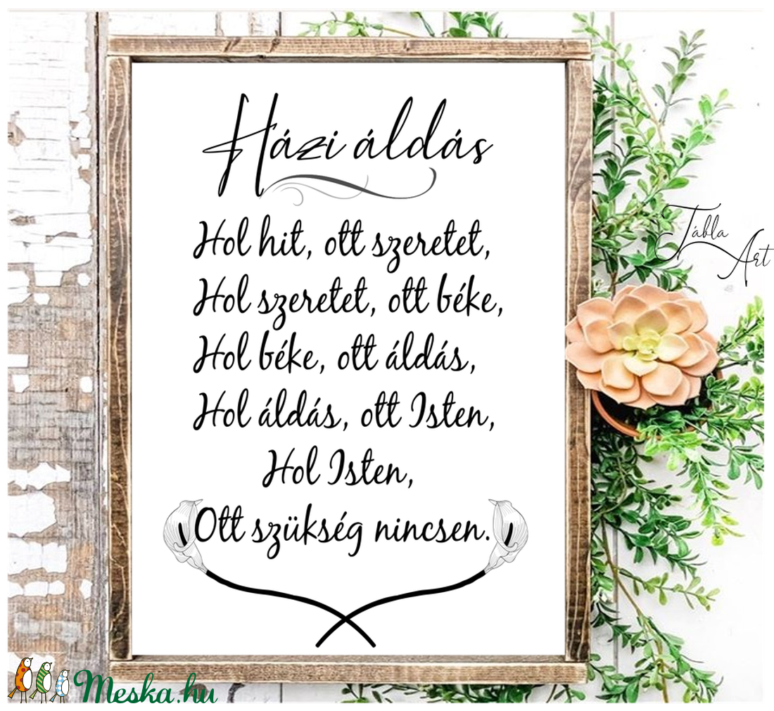 Házi áldás kálás vagy rózsás 40x30 cm fa tábla - otthon & életmód - vallás - házi áldás - Meska.hu Házi áldás kálás vagy rózsás 40x30 cm fa tábla - otthon & életmód - vallás - házi áldás - Meska.hu