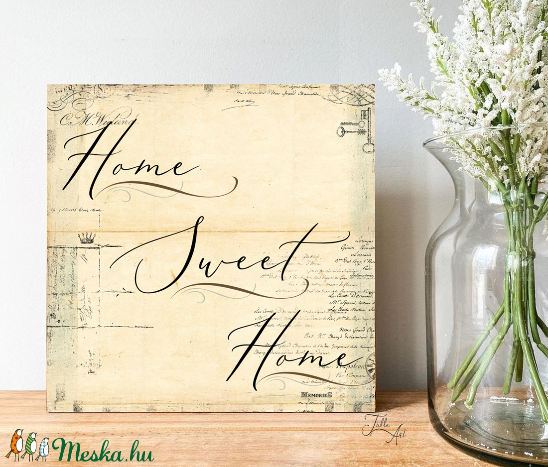 Home sweet home vintage háttérrel 30 cm fa tábla - otthon & életmód - dekoráció - Meska.hu Home sweet home vintage háttérrel 30 cm fa tábla - otthon & életmód - dekoráció - Meska.hu