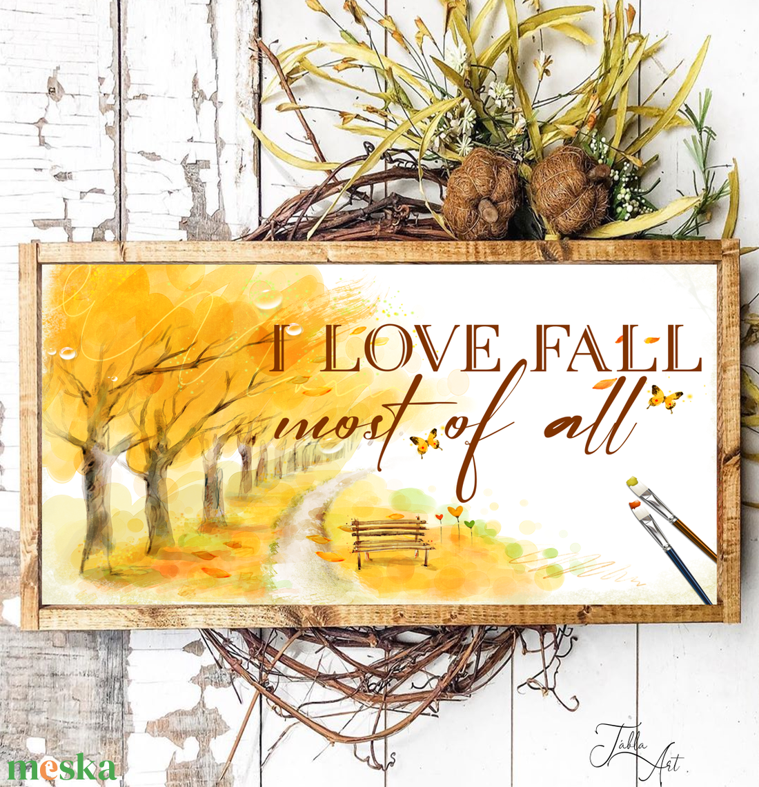 I love fall most of all 40x20 cm őszi fa tábla - otthon & életmód - dekoráció - Meska.hu I love fall most of all 40x20 cm őszi fa tábla - otthon & életmód - dekoráció - Meska.hu
