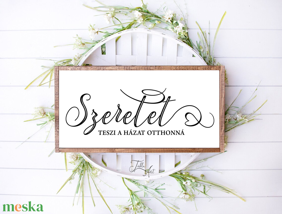 Szeretet teszi a házat otthonná 40x20 cm fa tábla vagy vászonkép különböző méretben - otthon & életmód - dekoráció - kép & falikép - táblakép - Meska.hu Szeretet teszi a házat otthonná 40x20 cm fa tábla vagy vászonkép különböző méretben - otthon & életmód - dekoráció - kép & falikép - táblakép - Meska.hu