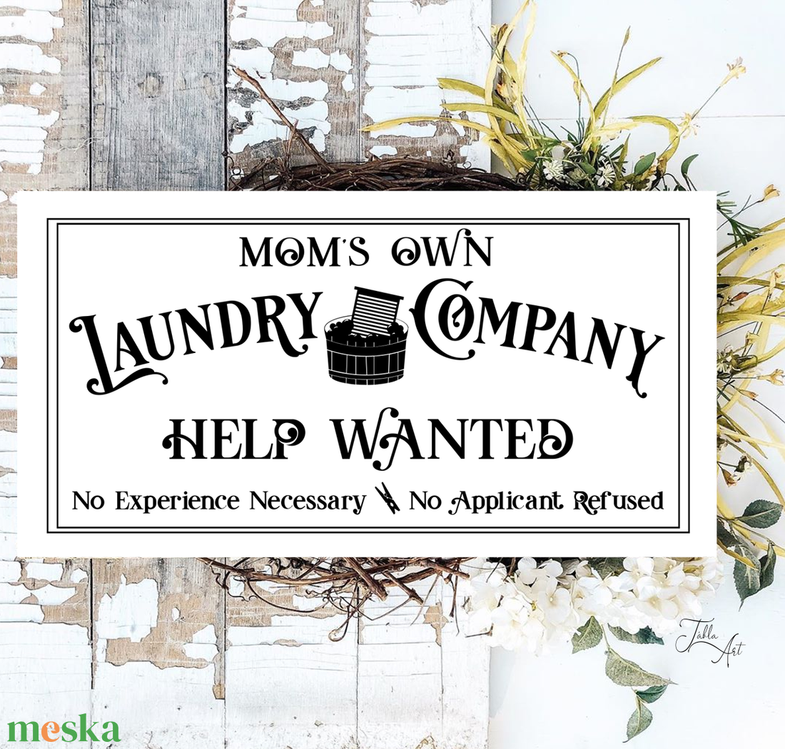 Mom's own Laundry Company vászonkép különböző méretben, fürdőszoba dekoráció - otthon & életmód - dekoráció - kép & falikép - táblakép - Meska.hu Mom's own Laundry Company vászonkép különböző méretben, fürdőszoba dekoráció - otthon & életmód - dekoráció - kép & falikép - táblakép - Meska.hu