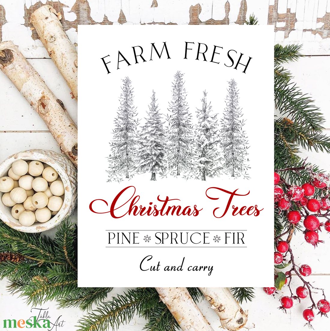 Farm fresh Christmas trees 40x30 cm karácsonyi fa tábla - otthon & életmód - dekoráció - kép & falikép - táblakép - Meska.hu Farm fresh Christmas trees 40x30 cm karácsonyi fa tábla - otthon & életmód - dekoráció - kép & falikép - táblakép - Meska.hu