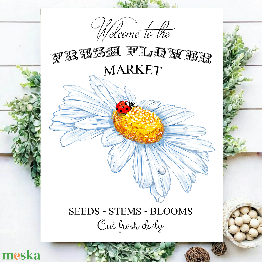 Welcome to the fresh flower market - katica 30x20 cm vagy 40x30 cm fa tábla vagy vászonkép több méretben, tavasz, húsvét - otthon & életmód - dekoráció - kép & falikép - táblakép - Meska.hu Welcome to the fresh flower market - katica 30x20 cm vagy 40x30 cm fa tábla vagy vászonkép több méretben, tavasz, húsvét - otthon & életmód - dekoráció - kép & falikép - táblakép - Meska.hu