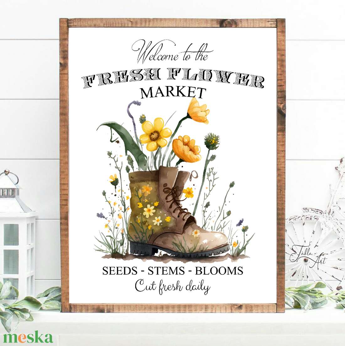 Welcome to the fresh flower market - bakancs 30x20 cm vagy 40x30 cm fa tábla vagy vászonkép több méretben, tavasz,húsvét - otthon & életmód - dekoráció - kép & falikép - táblakép - Meska.hu Welcome to the fresh flower market - bakancs 30x20 cm vagy 40x30 cm fa tábla vagy vászonkép több méretben, tavasz,húsvét - otthon & életmód - dekoráció - kép & falikép - táblakép - Meska.hu