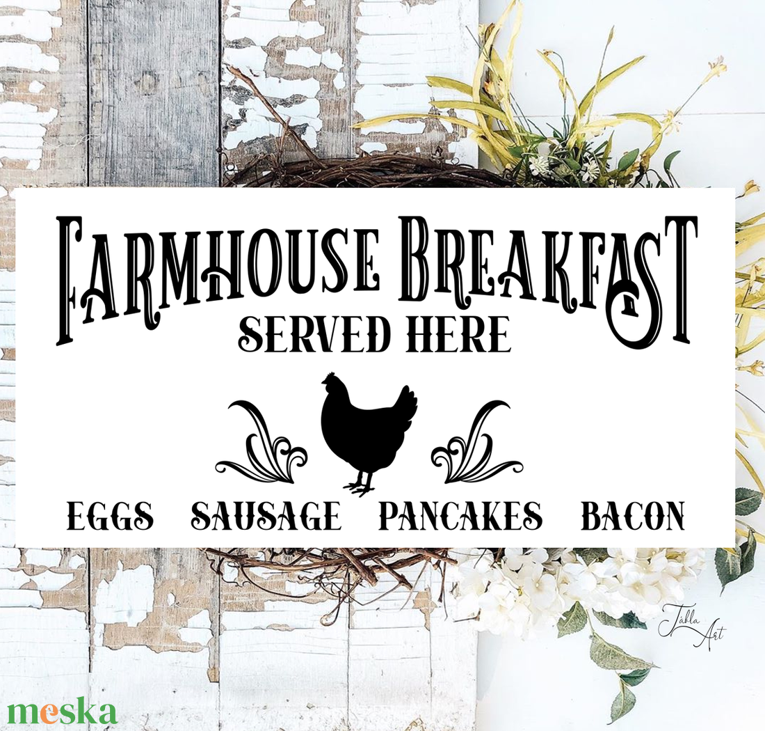 Farmhouse Breakfast 40x20 cm fa tábla vagy vászonkép többféle méretben, húsvét, tavasz - otthon & életmód - dekoráció - kép & falikép - táblakép - Meska.hu Farmhouse Breakfast 40x20 cm fa tábla vagy vászonkép többféle méretben, húsvét, tavasz - otthon & életmód - dekoráció - kép & falikép - táblakép - Meska.hu