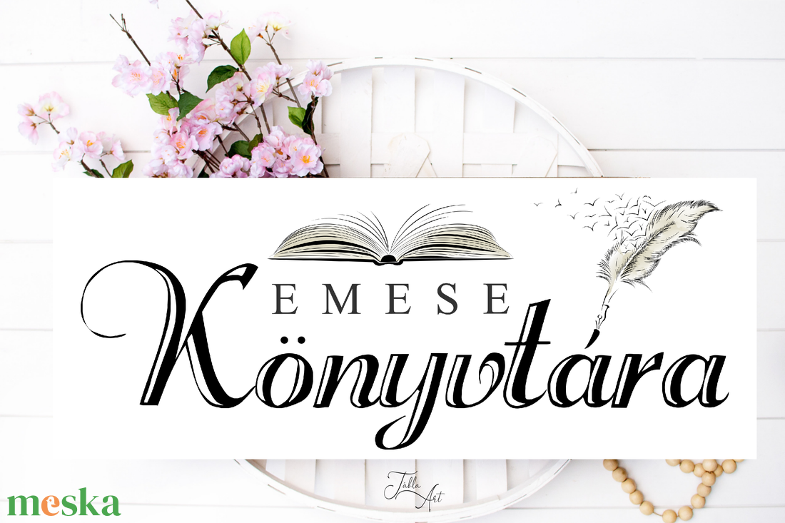 Keresztnév könyvtára - vászonkép többféle méretben - otthon & életmód - dekoráció - kép & falikép - táblakép - Meska.hu