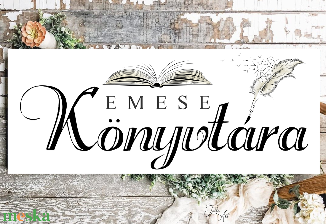 Keresztnév könyvtára - vászonkép többféle méretben - otthon & életmód - dekoráció - kép & falikép - táblakép - Meska.hu