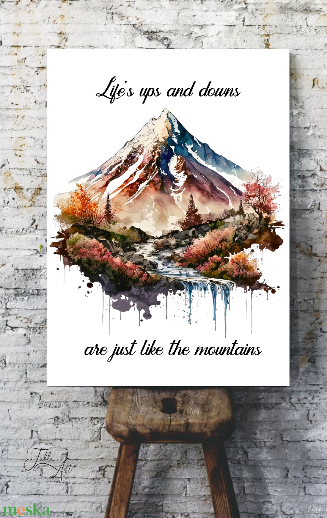 Life's up and downs are just like the mountains - vászonkép különböző méretben - otthon & életmód - dekoráció - kép & falikép - táblakép - Meska.hu Life's up and downs are just like the mountains - vászonkép különböző méretben - otthon & életmód - dekoráció - kép & falikép - táblakép - Meska.hu