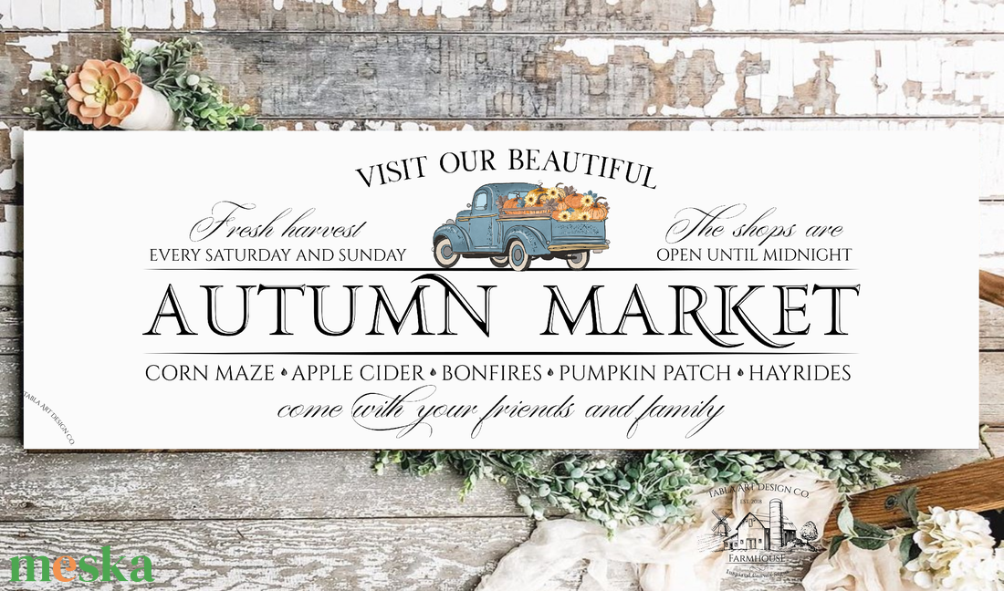 Autumn Market - Kék autó - őszi vászonkép különböző méretben - otthon & életmód - dekoráció - kép & falikép - táblakép - Meska.hu Autumn Market - Kék autó - őszi vászonkép különböző méretben - otthon & életmód - dekoráció - kép & falikép - táblakép - Meska.hu