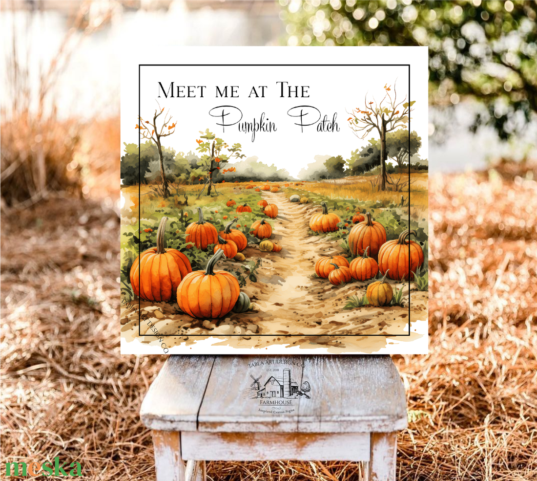 Meet me at the pumpkin patch - őszi vászonkép különböző méretben - otthon & életmód - dekoráció - kép & falikép - táblakép - Meska.hu Meet me at the pumpkin patch - őszi vászonkép különböző méretben - otthon & életmód - dekoráció - kép & falikép - táblakép - Meska.hu