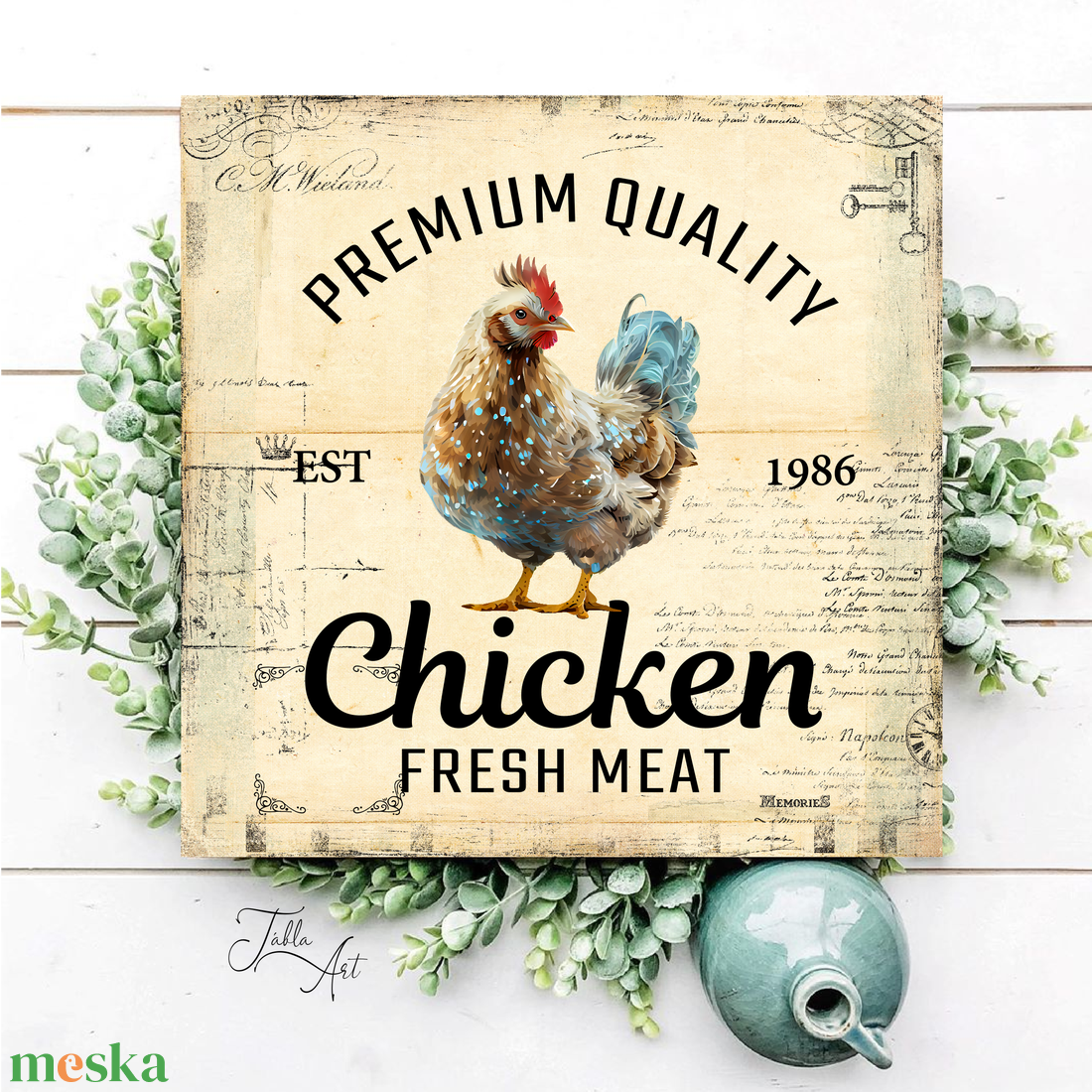 Premium quality fresh chicken - vászonkép különböző méretben - otthon & életmód - dekoráció - kép & falikép - táblakép - Meska.hu Premium quality fresh chicken - vászonkép különböző méretben - otthon & életmód - dekoráció - kép & falikép - táblakép - Meska.hu